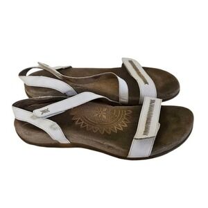 Aetrex Sandals Women EU 40 US 9-9.5 White Gabby Strappy Comfort Open Toe